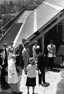 Dedication of Kaiser Permanente Santa Clara Medical Center’s solar panel project on Solar Day, July 17, 1980.