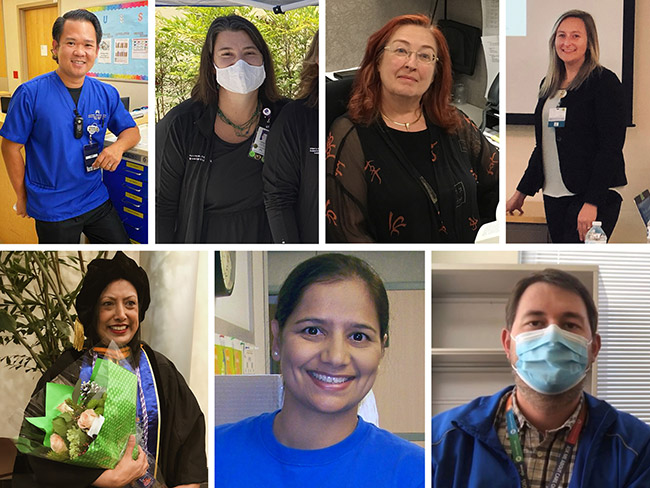 Collage of the faces of the recipients of the 2020 Kaiser Permanente National Nursing Excellence Awards